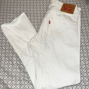 Men 501 WHITE LEVI jeans